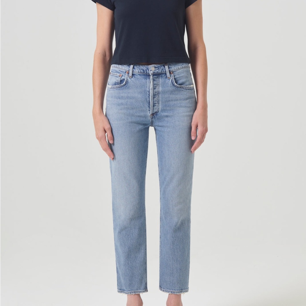 👖 AGOLDE Riley High Rise Straight Crop – Size 30